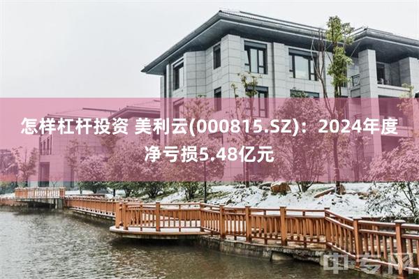 怎样杠杆投资 美利云(000815.SZ)：2024年度净亏损5.48亿元