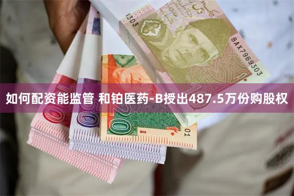 如何配资能监管 和铂医药-B授出487.5万份购股权