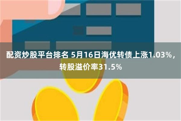 配资炒股平台排名 5月16日海优转债上涨1.03%，转股溢价率31.5%